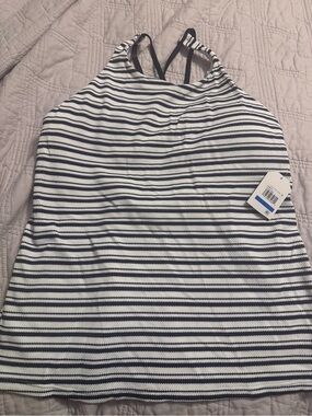 Nautica Tankini Top in Navy and White NWT 🏷️ 💙 🏖️